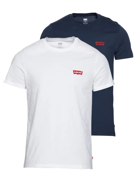 LEVI'S Tricou / albastru noapte / roșu alb
