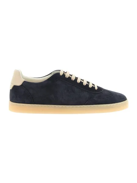 Sneakersy Brunello Cucinelli zamszowe niebieskie