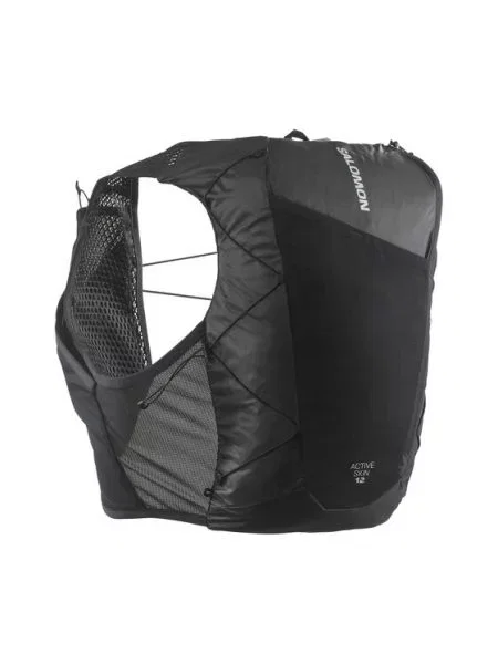 Prsluk za trčanje Salomon Active Skin 12 No Flasks Black / Metal crna