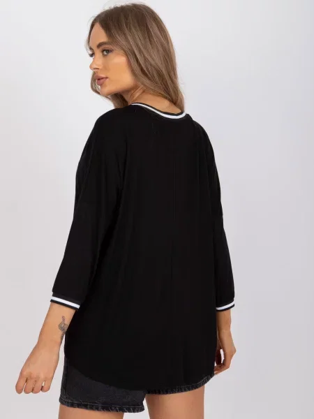 Bluză Fashionhunters casual negru