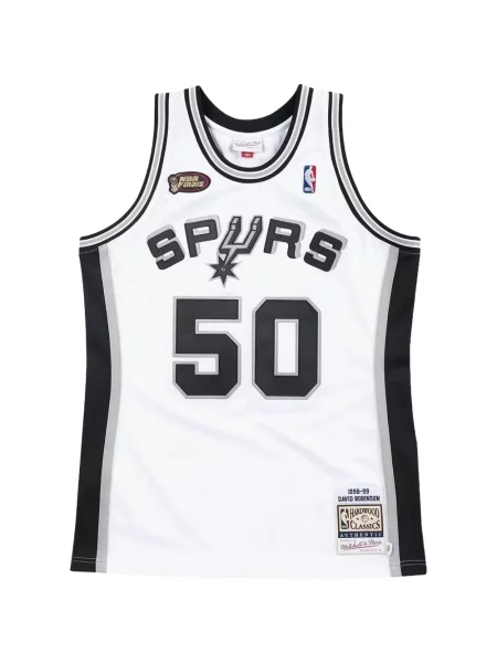 Cămașă Mitchell & Ness din jerseu alb