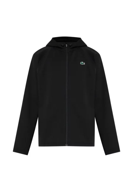 Hanorac cu glugă Lacoste negru