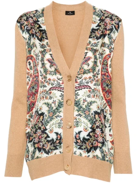 Cardigan Etro cu model floral cu imagine