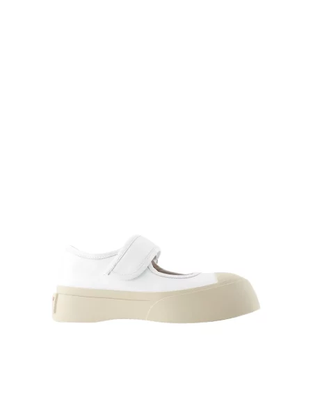 Sneakersy Marni skórzane białe