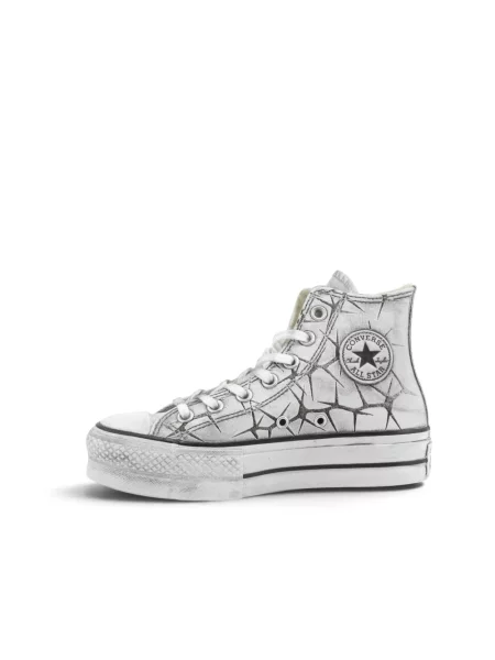 Sneakersy Converse skórzane szare