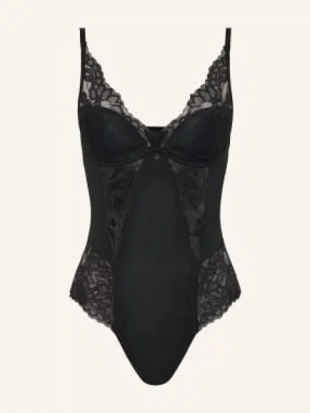 Boss Body Z Ramiączkami Blossom schwarz czarny