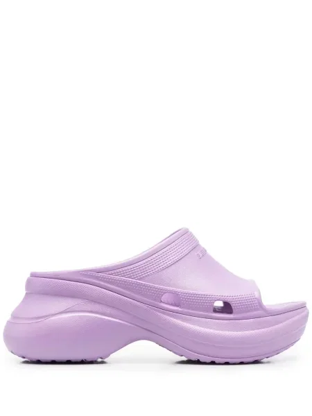 Сандали Balenciaga на платформе виолетово