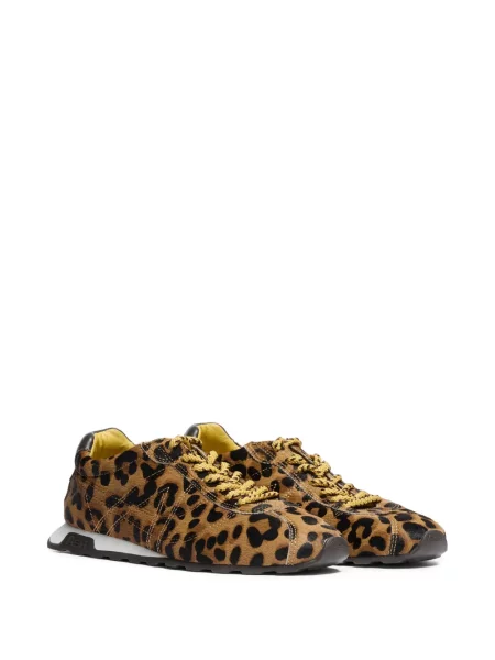 Sneakerși Ash cu imagine cu model leopard maro