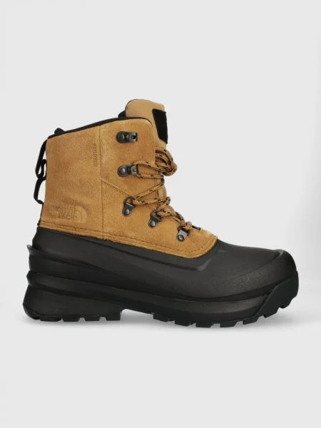 The North Face cizme de zapada din piele intoarsa Chilkat V Lace WP barbati maro