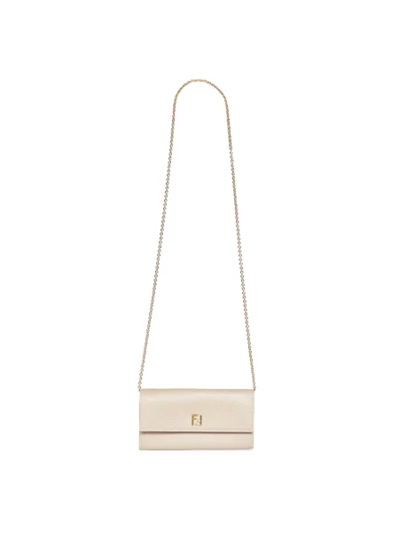 Body Fendi skórzany szary