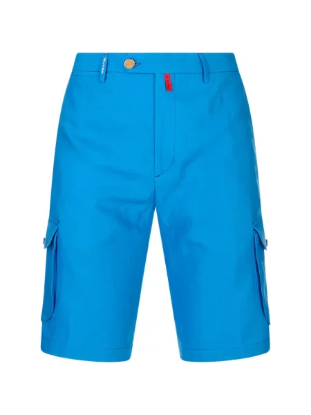 Pantaloni scurți cargo Kiton albastru
