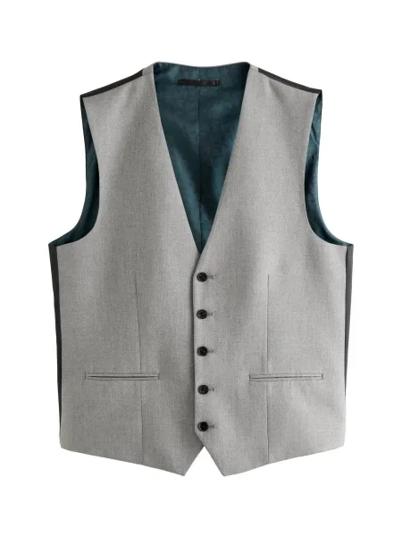 Next Vestă de costum gri negru