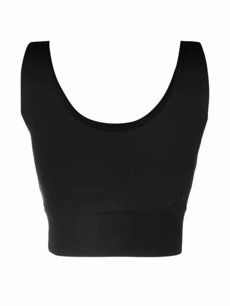 Podprsenka Ea7 Emporio Armani s potiskem černá