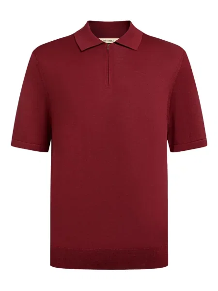 Tricou polo 12 Storeez de mătase roșu