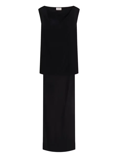 Bluză P.a.r.o.s.h. de mătase fără mâneci negru