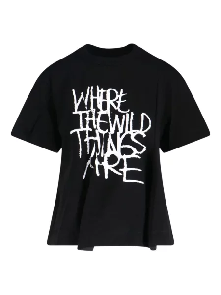 Tricou Sacai cu imagine negru