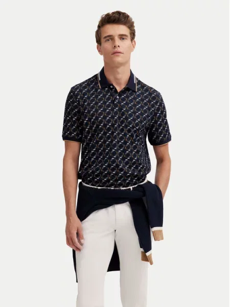 Bugatti Polo Granatowy