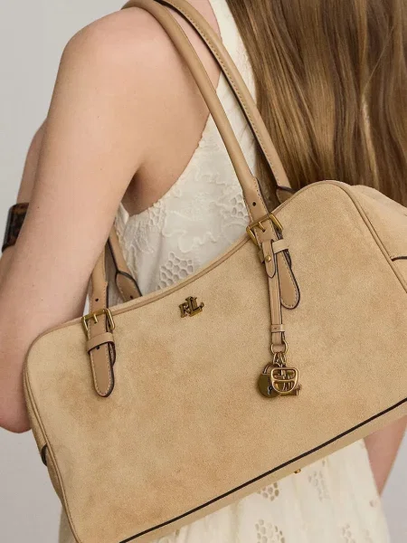 Lauren Ralph Lauren сумка baguette замшева