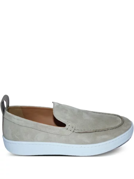Pantofi loafer Lanvin din piele de căprioară gri