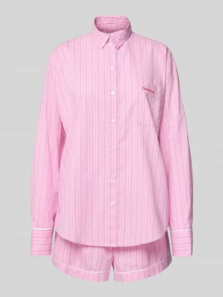 Piżama z wyhaftowanym logo Calvin Klein Underwear