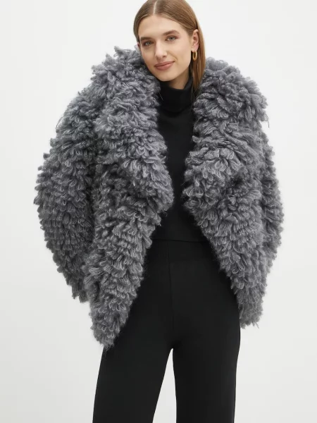 Volnena jakna Luisa Spagnoli siva