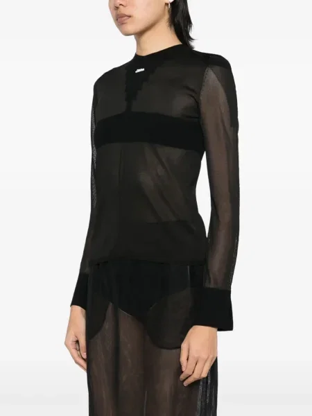 Top Jean Paul Gaultier tricotate negru