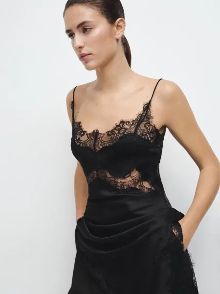 Майка MANGO чорний