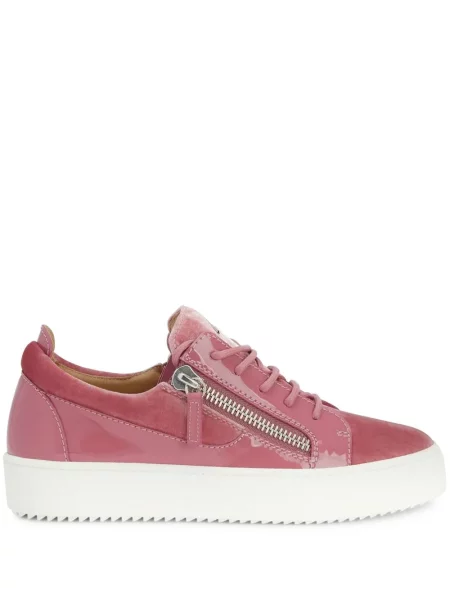 Sneakerși Giuseppe Zanotti de catifea roz