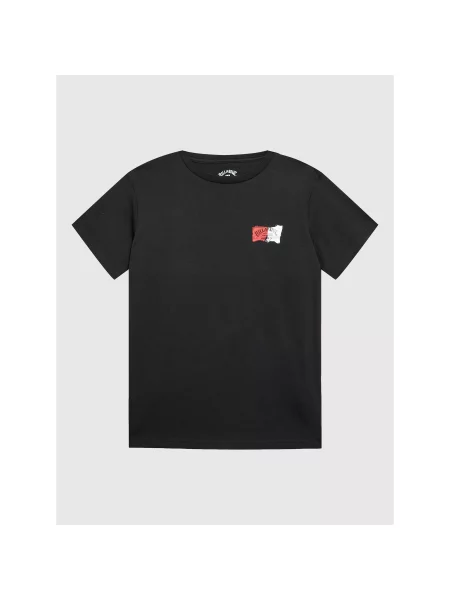 Billabong T-Shirt Ripped Premium Fit μαύρο