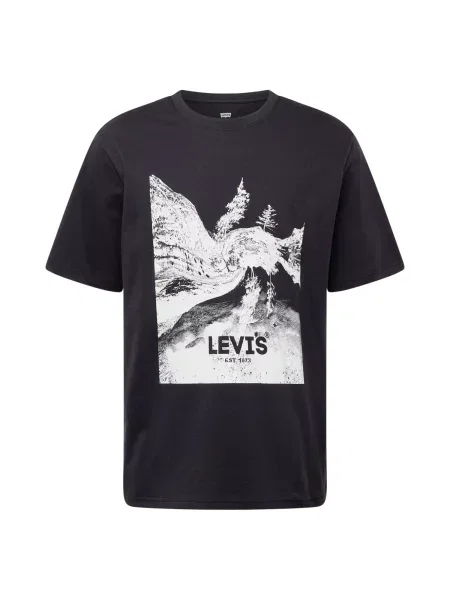 Тениска Levi's с принт черно