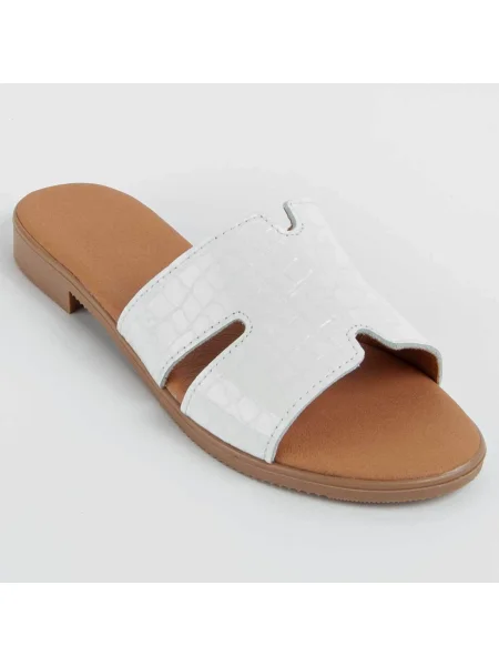 Pantofi Purapiel alb