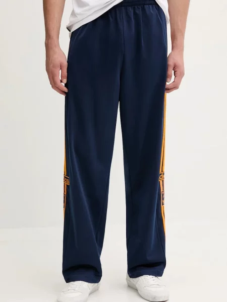 Adidas Originals spodnie dresowe Adibreak granatowy wzorzyste niebieskie