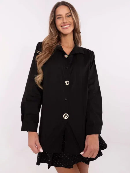 Cămașă Italy Moda negru