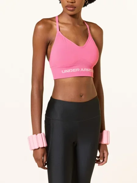 Under Armour Sportovní Podprsenka Ua Vanish Seamless Low růžová