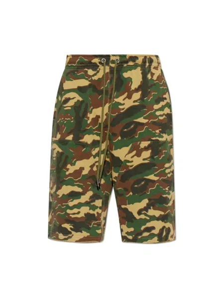 Szorty A Bathing Ape® w kamuflażu zielone