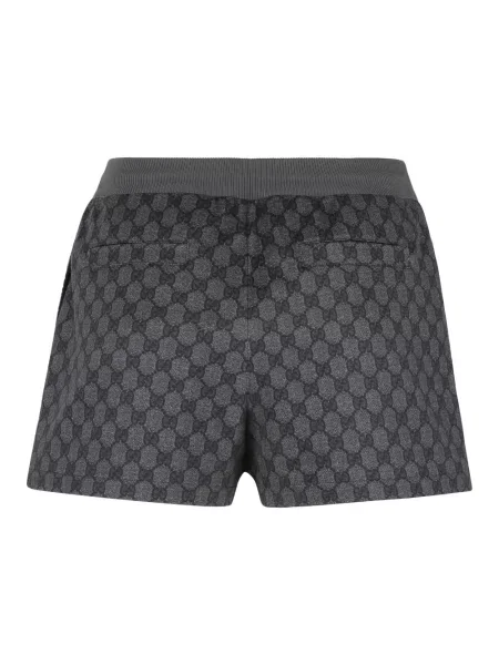 Lniane szorty Gucci czarne