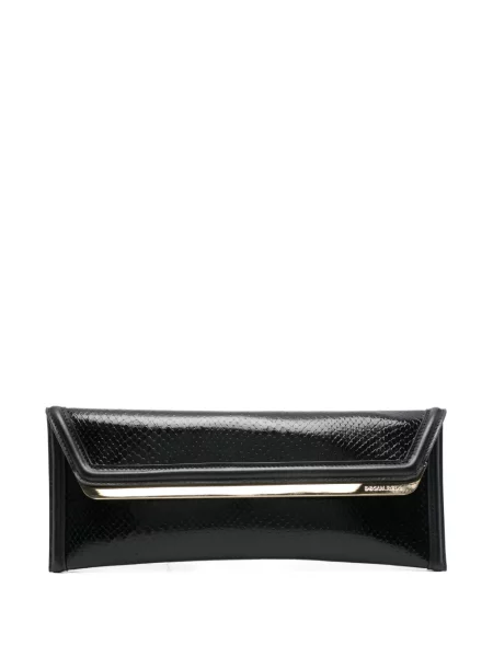 Geantă plic Dsquared2 din piele negru