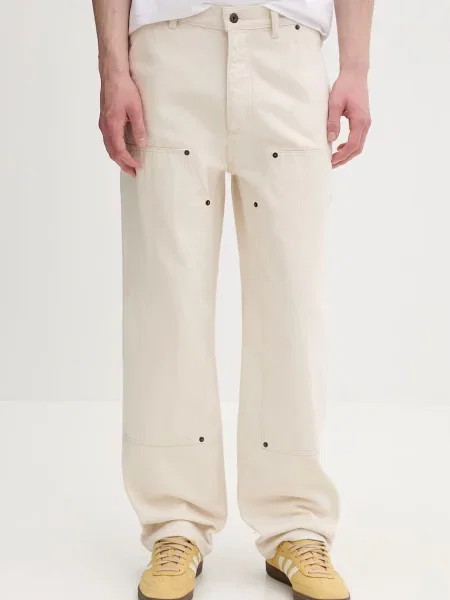 HUGO modre kavbojke relaxed kroja bež