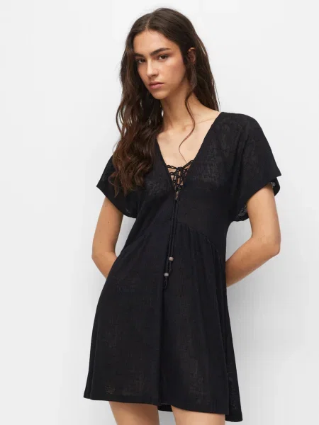 Pull&Bear Šaty čierna