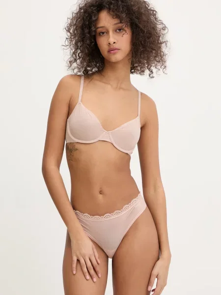 Calvin Klein Underwear tanga béžové