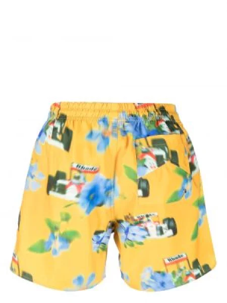 Raštuotos maudymosi kelnaitės Rhude geltona