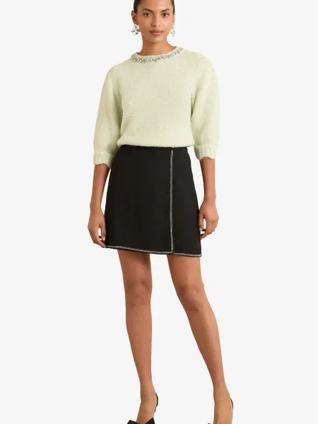 Love & roses Fustă negru