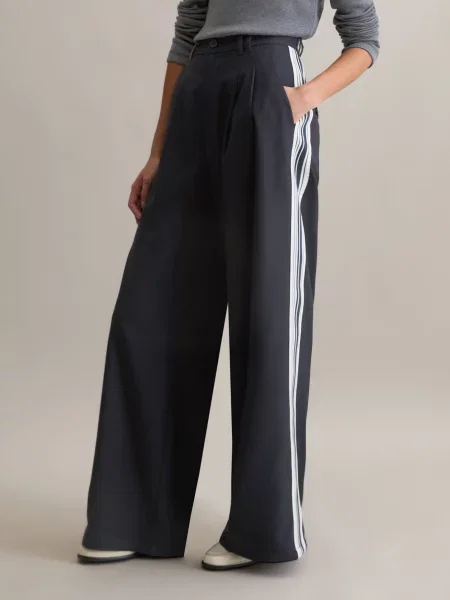 Штани повсякденні Marc O'Polo denim темно-синій поліестер/віскоза сині