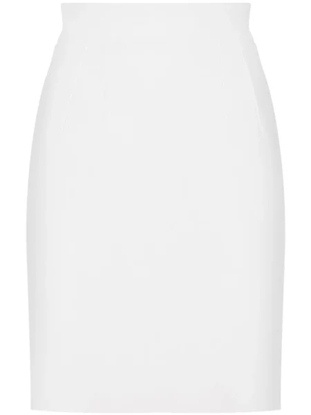 Fustă Dolce & Gabbana de lână alb