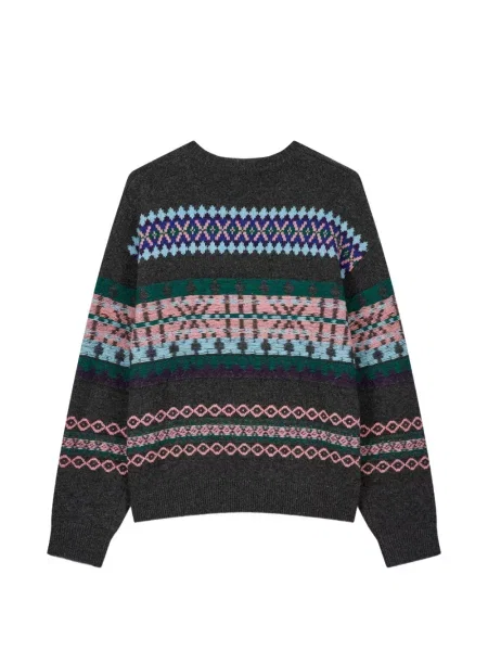 Pulover Tomboy cu decolteu rotund gri