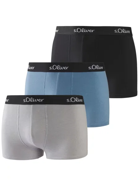 S.Oliver Boksarice svetlo modra / siva črna