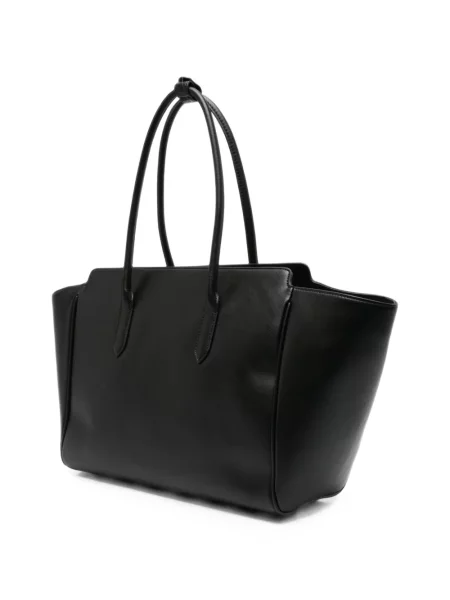 Τσάντα shopper Just Cavalli με μοτίβο φίδι μαύρο