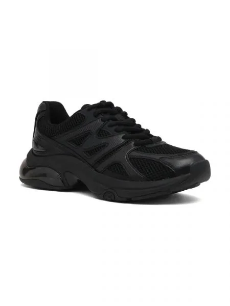 Michael Kors Sneakers tornacipő bőr hozzáadásával fekete