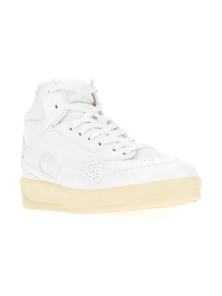 Sneakersy Jil Sander skórzane białe