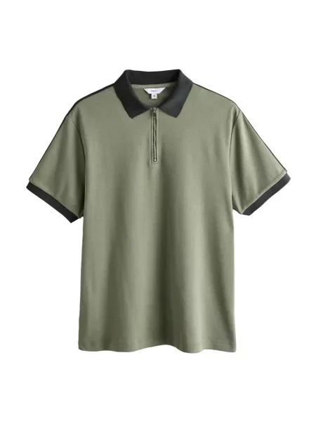 Next Tricou kaki negru